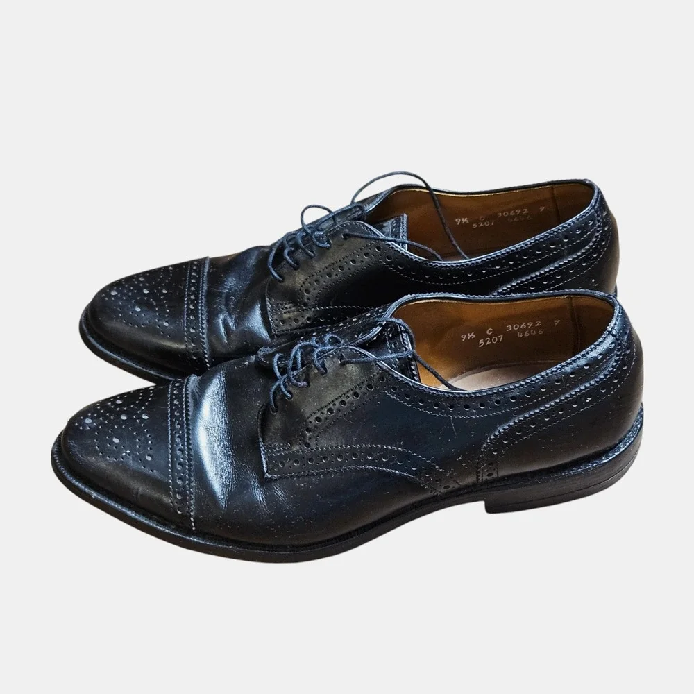 Allen Edmonds‎ Sanford Cap Toe Oxford Dress Shoes 9.5 C Leather Old Money 5207